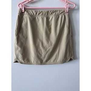 RLX Ralph Lauren Skort Skirt Beige Size Medium Performance Golf Pickleball Tan